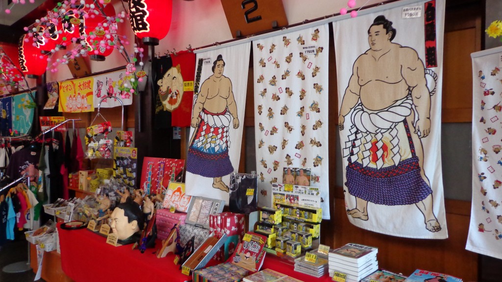 souvenir shop at Ryogoku Kokugikan