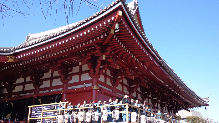 a temple on Setsubun