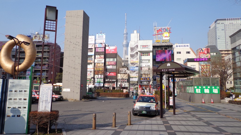 a view from Kinsicho Station